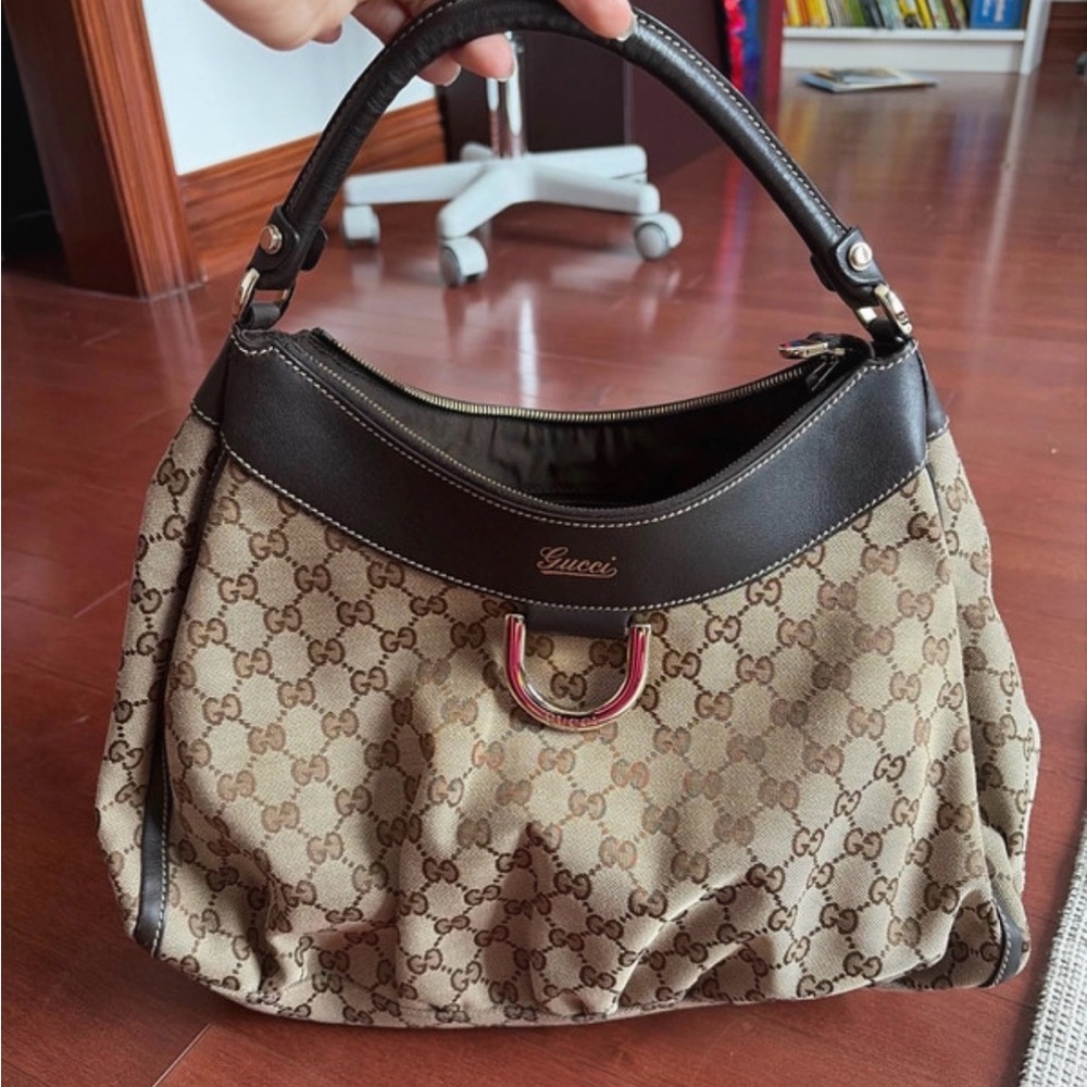 Gucci Tan and Brown Shoulder Bag